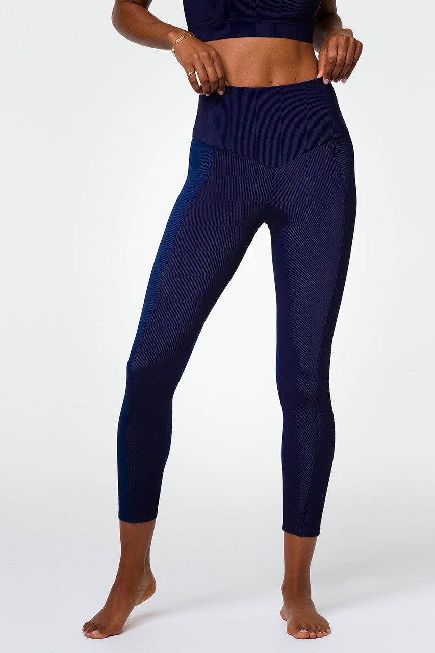 Sweetheart Midi Legging Marine Navy Rib 