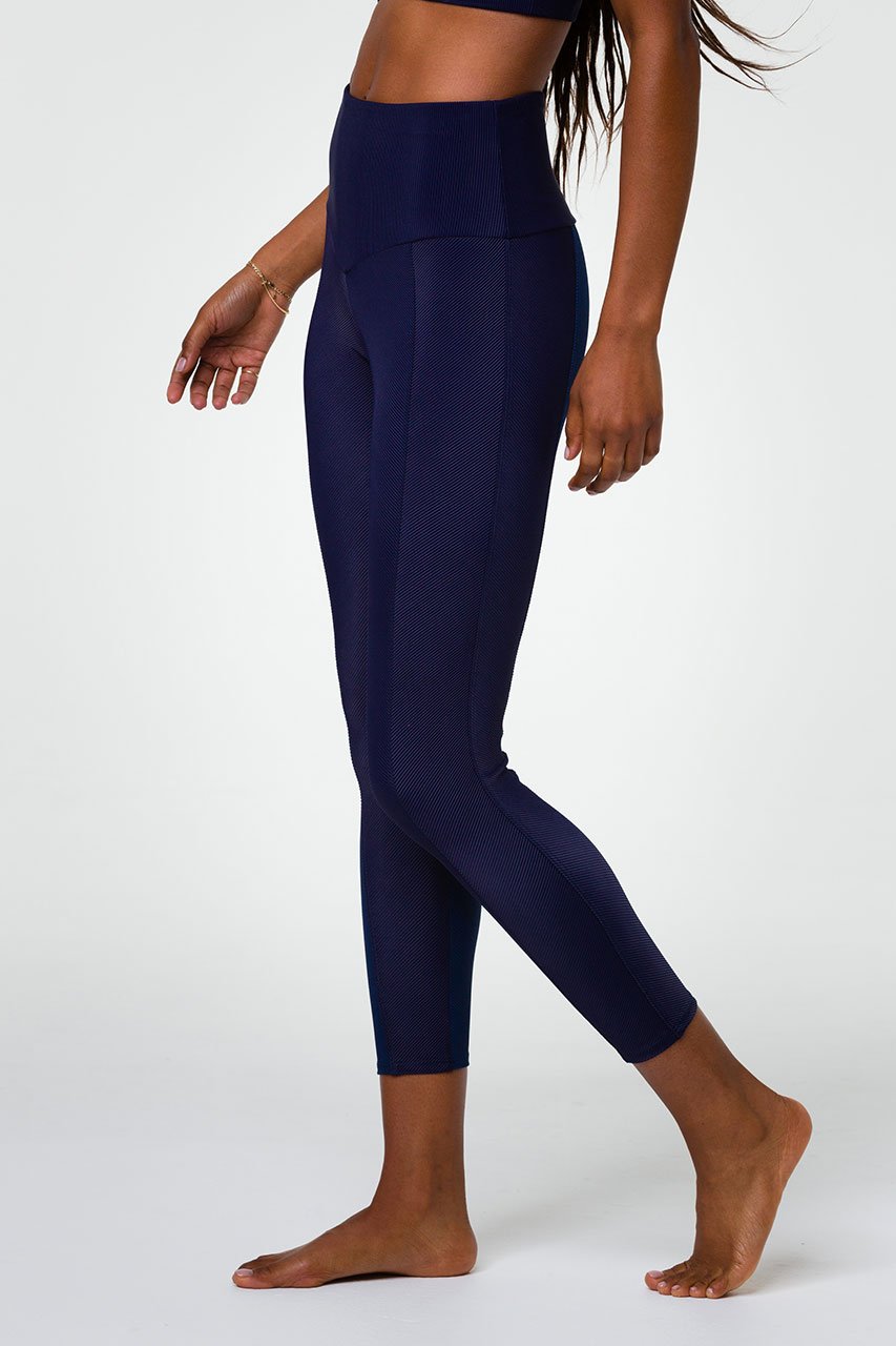 Sweetheart Midi Legging Marine Navy Rib 